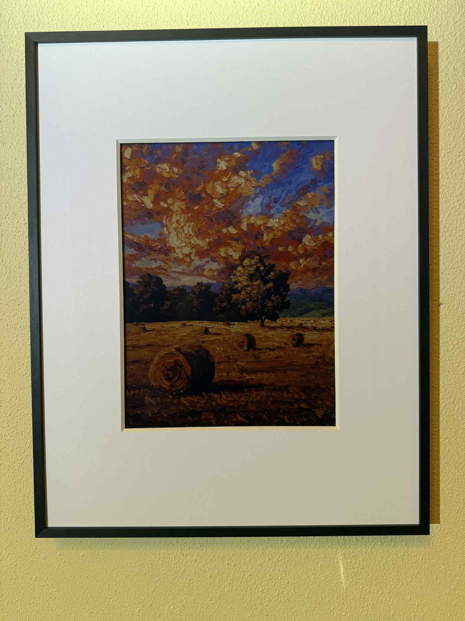 painted image on digital frame