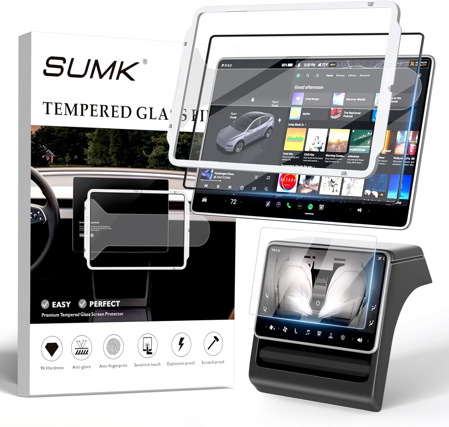 15.4 inch Screen Protector for tesla model y juniper accessories